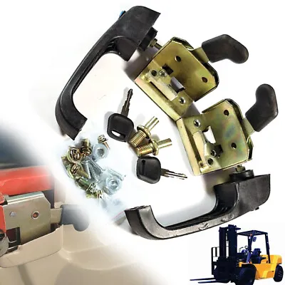 Universal Tractor And Heavy Equipment Lock Door Handle Set Loader Door 18.5x6cm • $17.09