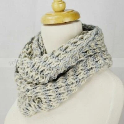 $7.45 • Buy Multi Color Knit Infinity Winter Scarf Elastic Warm Striped Circle Loop Cowl