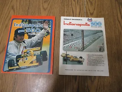 1974 Indy 500 Yearbook Hungness And Donald Davidsons 1974 Annual Book • $39.99