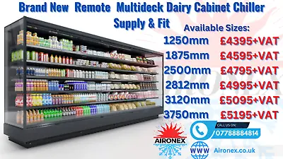 £95 • Buy Brand New  Multideck Remote  Dairy/Drinks Cabinet Chiller,  Supply & Fit