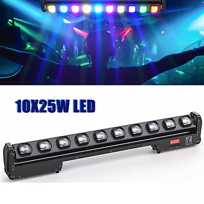 250W 10LED Stage Moving Head Light Laser RGBW DMX Show Disco DJ KTV Lights Lamp • $189.99