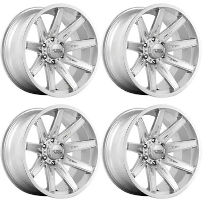 $1640.96 • Buy (Set Of 4) Off-Road Monster M25 22x12 6x5.5  -44mm Brushed Wheels Rims 22  Inch
