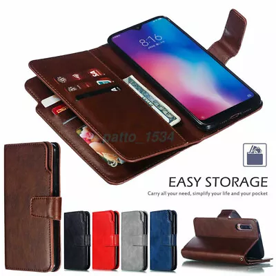 AU For Samsung S9 J4 J6 Plus A6 A7 A8 2018 Wallet Flip Leather Phone Case Cover • $21.27