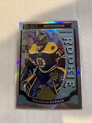 Malcolm Subban 2015-16 O-pee-chee Platinum Rainbow #m5 Rookie Boston Bruins • $1.99