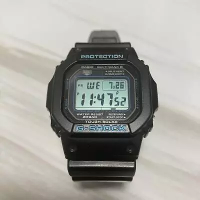 Casio G-Shock GW-M5610BA-1JF BLACK X BLUE Solar-powered  Square Digit Very Good • $89.99