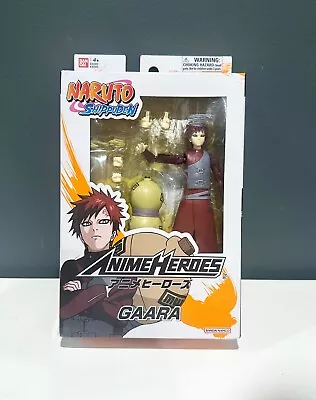 BANDAI Anime Heroes Naruto Shippuden GAARA 6.5  Action Figure - NRFB • $11.20