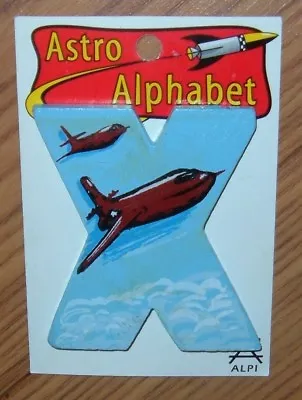 $0.99 • Buy Ⓧ⌦ ALPI Astro Alphabet GLOW IN THE DARK Wooden Letter Ⅹ For X-1 Rocket Plane ⌫ⓧ