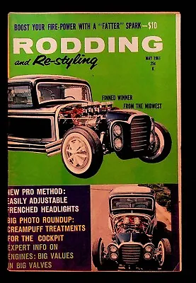 VINTAGE CAR MAGAZINE Rodding And Re-styling May 1961 Hot Rod Cars Model A Valves • $14.99