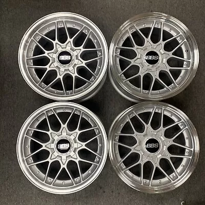 18  STAGGERED WHEELS RS2 RSII 5X114 5X120 E46 E36 E92 JDM  Silver Cap Jdm S13 • $1099