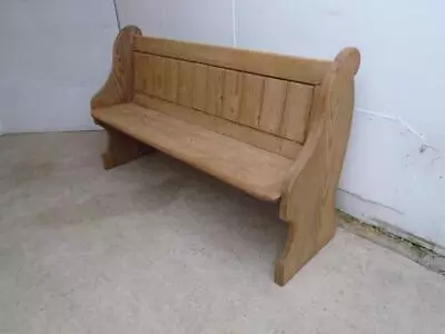 A Really Pretty 2-3 Seater Antique / Old Pine Church Pew To Paint Or Wax • £595