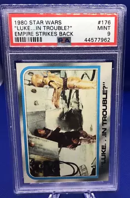 1980 Star Wars Empire Strikes Back #176 Psa 9 Mint Luke In Trouble • $1.25