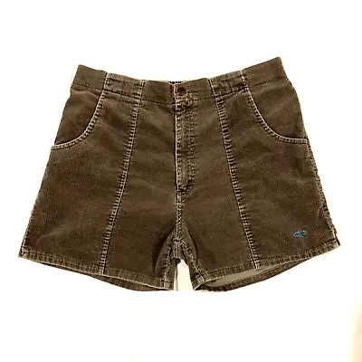 Vintage 80s OP Longrider Corduroy Surf Shorts Men's Size 38 X 4 Inseam - Gray • $92.50