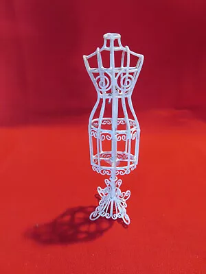 Vintage Miniature Dollhouse Wire Wicker Dress Form 1:12 Scale • $20