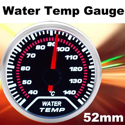 52mm 2  Water Temperature Gauge Car Universal White Backlight Racing DIY US • $16.69
