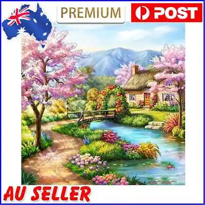 $10.22 • Buy 5D DIY Diamond Painting Peach Garden Full Round Drill Mosaic Rhinestone Picture