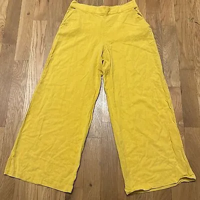 Zara TRF Collection Yellow Pull On Pants. Size XL • $19.20