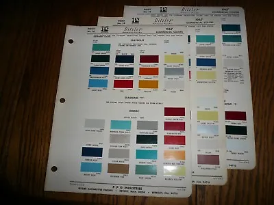 1967 Chevrolet Dodge Ford GMC International Kaiser Jeep Mack Ditzler Paint Chips • $10.99