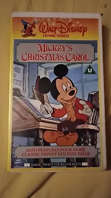 Mickey's Christmas Carol (VHS) 1986  With Additional Mini Cartoons Disney  • £15.99