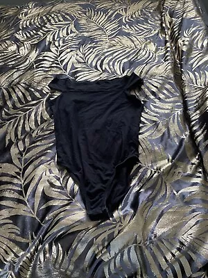Ladies Black Bodysuit Size 12 Miss Selfridge • £2.50