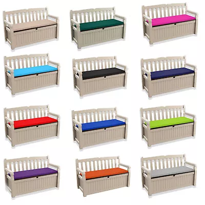 Bench Seating Pads Will Fit Keter Icenic Eden Garden Rattan Furniture 12 Colours • £28.99