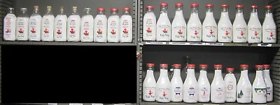 Mountain Dairy -  Mansfield Ct. -run Of 30 Egg Nog Quart Bottles- 1997 To 2022 • $395