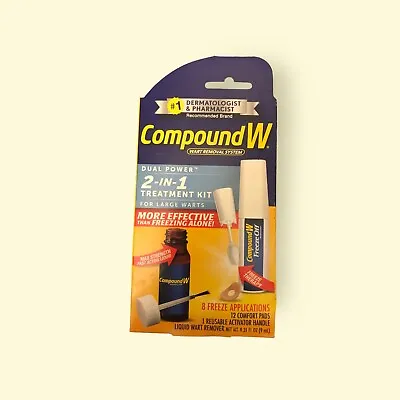 $30 • Buy Compound W Large Wart Removal System 8 Freeze Therapy Applications Dual Power
