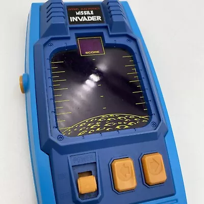 Missile Invader Vintage Bandai Electronics Handheld Game - Working 1980s     B11 • £22