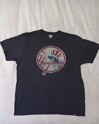 New York Yankees 47 Brand Retro Logo T Shirt Mens Size XL  • $17