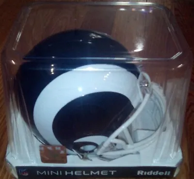 Los Angeles Rams 2017 White Horn Riddell VSR4 NFL Football Mini Helmet 8053610 • $27.45