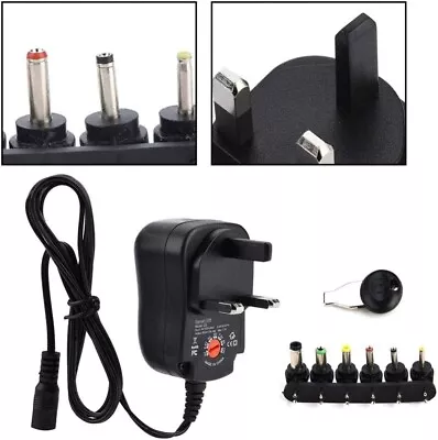 Universal Mains AC/DC Power Supply Adapter Charger Set 3V 4.5V 5V 6V 7.5V 9V 12 • £8.75