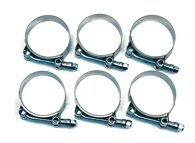 6 Pcs 2  T-Bolt Hose Clamps Stainless Steel Turbo Intake Silicone Hose Clamp • $17.99