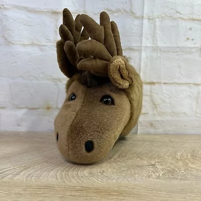 Stuffed Animal House Moose Head Wall Mount Plush Faux Taxidermy Hunting Decor • $17.95