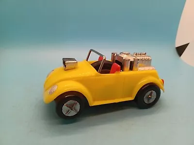 Vintage RARE Marx Ripcord Launch Yellow VW Beetle SSP Car NO CORD • $40