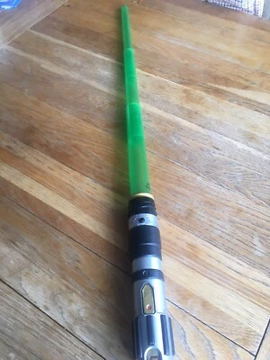 £8 • Buy Hasbro  2016 Green Extendable Lightsaber Star Wars 