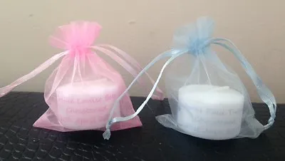 £7 • Buy Personalised Tealight Candle  Christening/ Baptism/ Communion Favours ( X 10)
