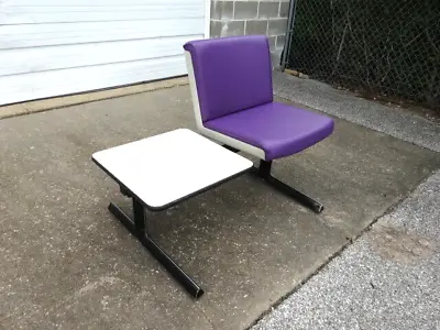 Vtg Mid-Century Modern Eames Era Atomic 60s KRUEGER Telephone Table Chair Bench • $299