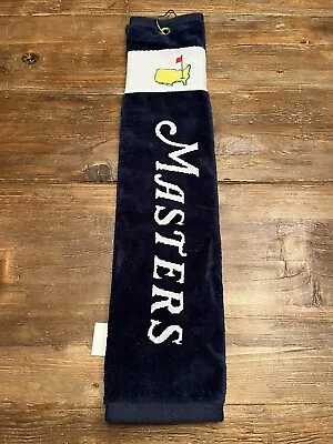 The Masters Golf Bag Towel | Augusta | Navy Blue 2023 | Brand New With Tag (NWT) • $49.99