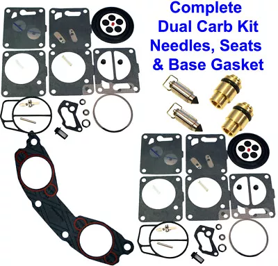 Yamaha Dual Mikuni Rebuild Kit Needle/Seat-Carb Base Gasket SuperJet WaveVenture • $89.95