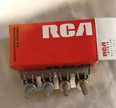 RCA Stock #149814 Quadruple Variable Resistor Untested • $5