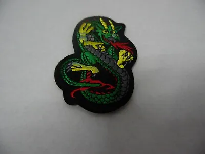 Dragon Biker Iron On Patch Bike Life Vintage New Motorcycle Jacket Iron-On Patch • $3.20