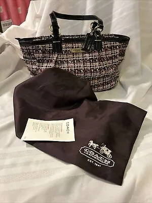 Vintage Coach Tweed Gallery Tote • $79.99