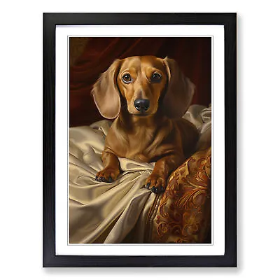 Dachshund Classicism Wall Art Print Framed Canvas Picture Poster Decor • $21.07