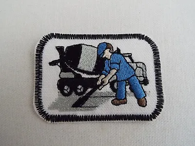 Concrete Truck Mason 2-3/4  Embroidered Iron-on Patch (E44) • $8.78