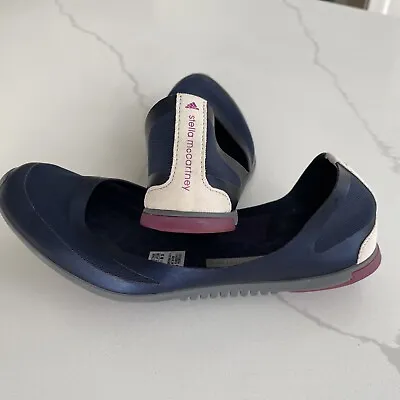 STELLA MCCARTNEY / Adidas Ballerina Flats Womens Size 9 Navy/ Ecru • $35