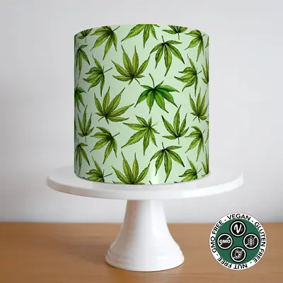 Weed Cannabis Cake Topper Border Strip Pattern Wrap Around Party Deco Edible New • £6.49