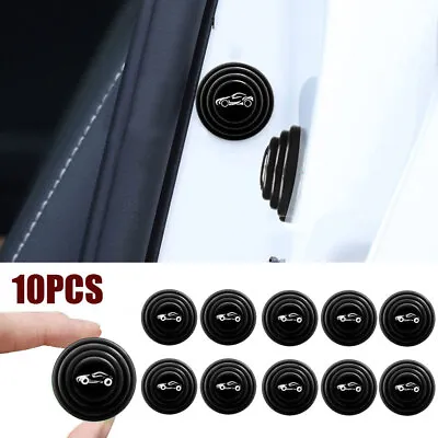 $5.90 • Buy 10pcs Car Door Anti-Shock Silicone Pad Shock-Absorbing Gasket Auto Accessories