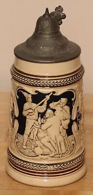 Tavern Musician By Marzi & Remy 1/2L German Beer Stein Antique # 1633 • $29