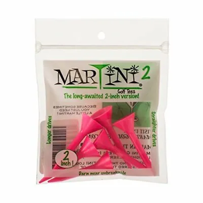 Martini 2 Inch Golf Tees - Pink (6 Tees) • $8.44