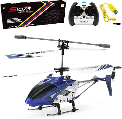 S107/S107G Phantom 3CH 3.5 Channel Mini RC Helicopter With Gyro Blue • $37.92