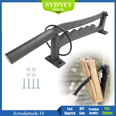 Wall Mount Steel Firewood Splitter Kindling Wood Cracker Cutting Tool Home Tools • $85.71